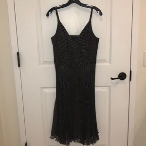 Laundry 100% silk polka dot dress, size 6